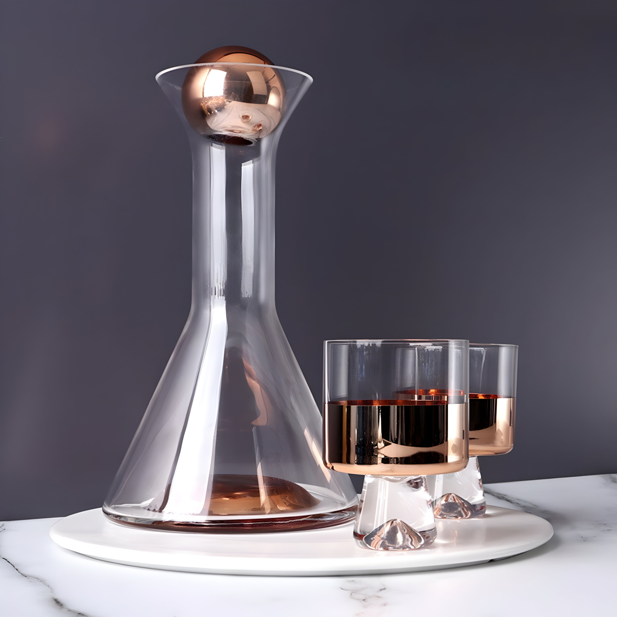 Vitraluxe - Carafe en Verre Cristal