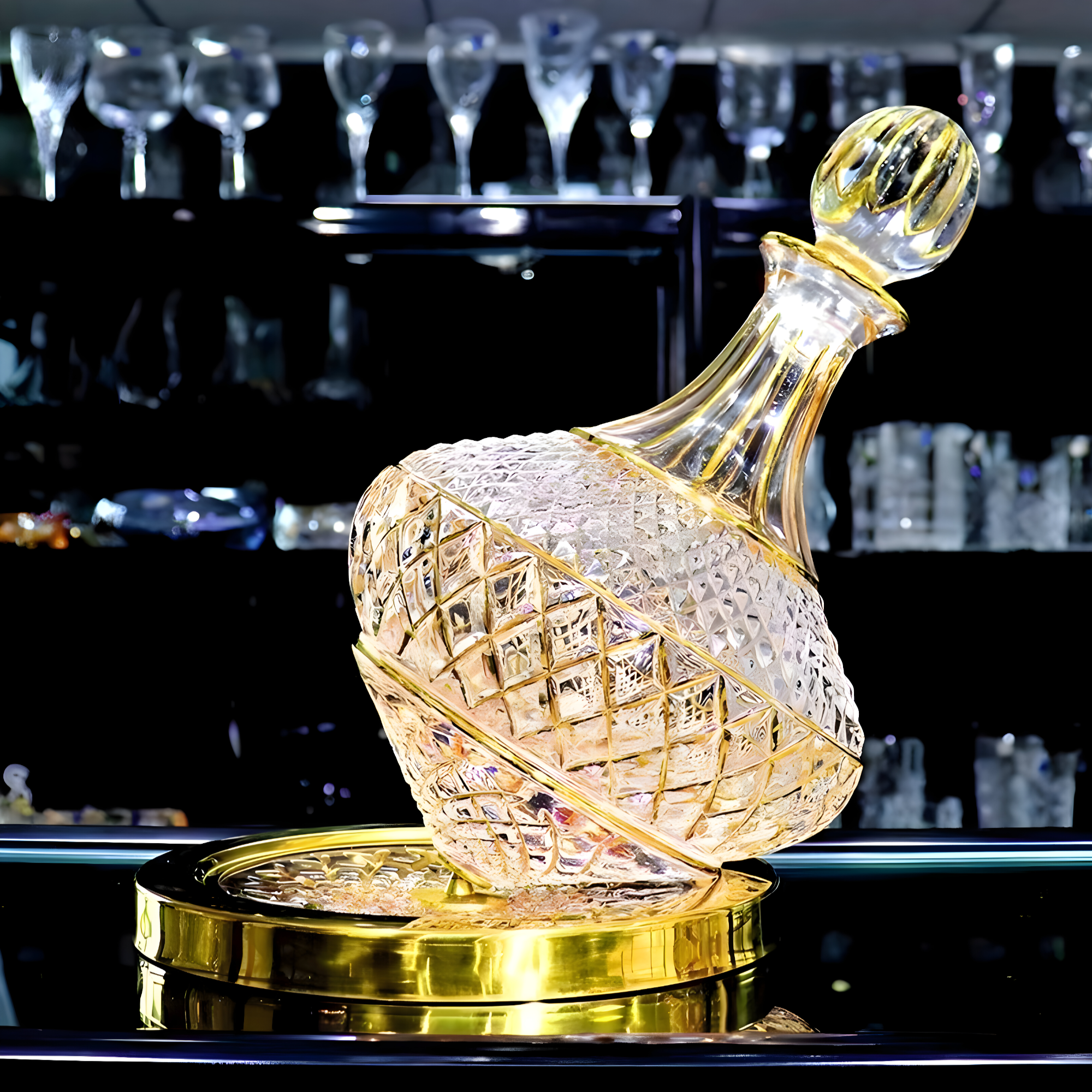 Ancivino - Carafe à Vin Ancienne Cristal
