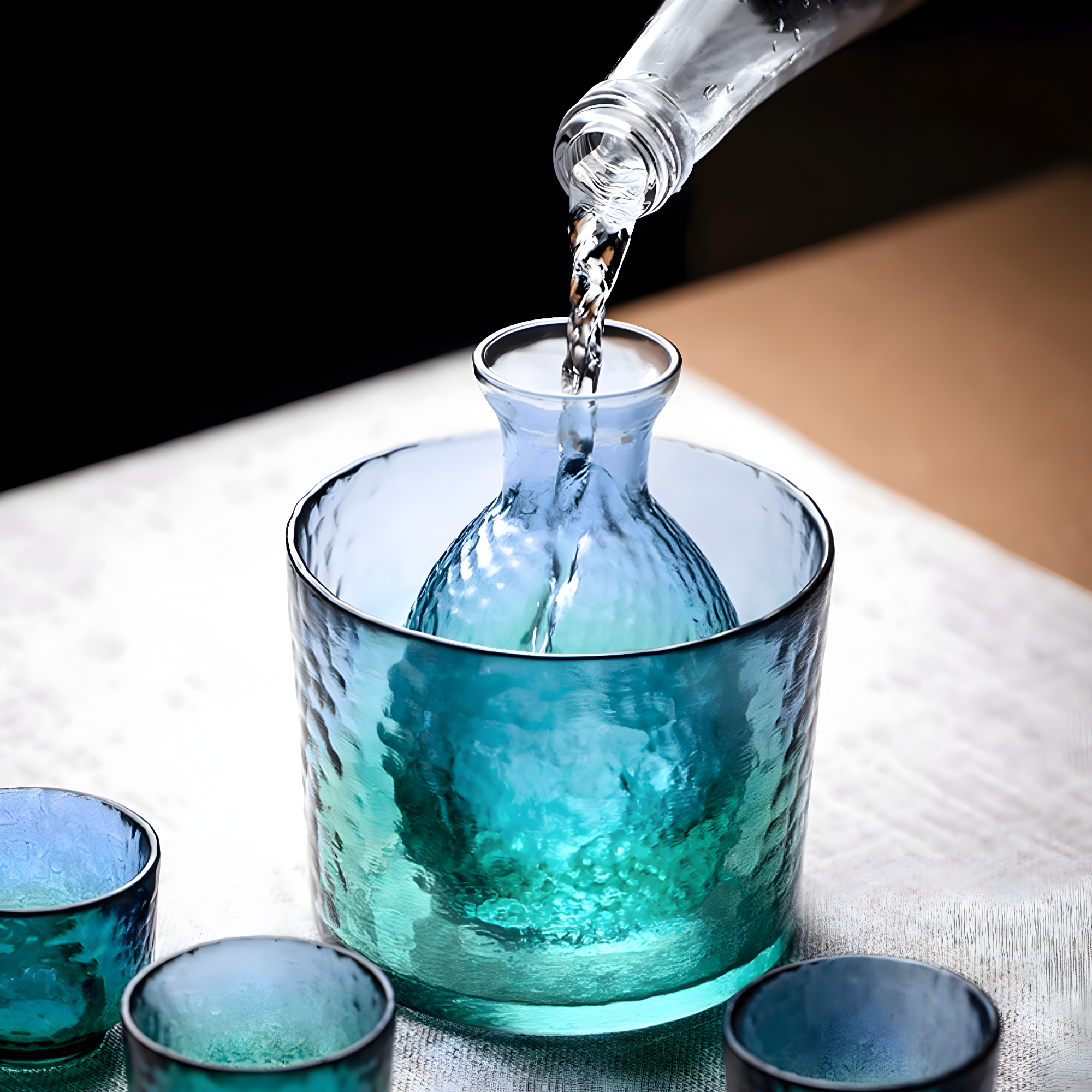 Clarity - Carafe D'eau Verre Bleu