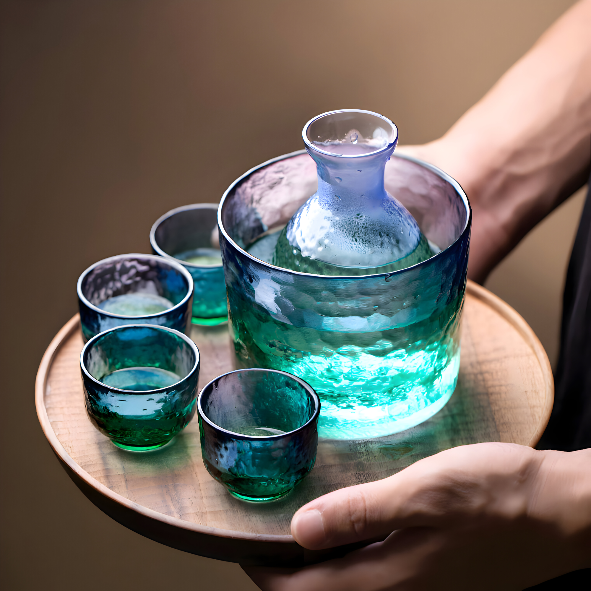 Clarity - Carafe D'eau Verre Bleu