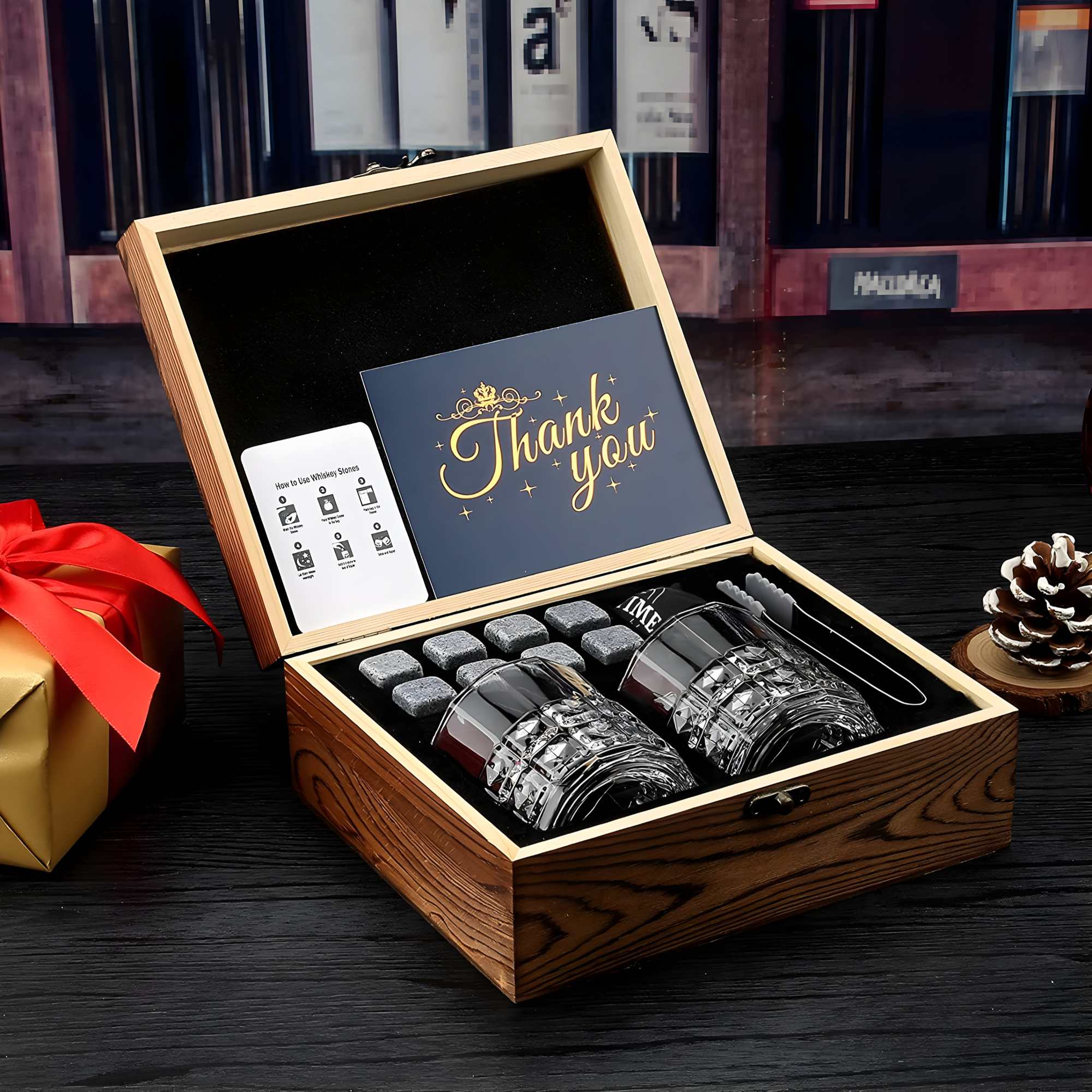 Coffret de Verre à Whisky