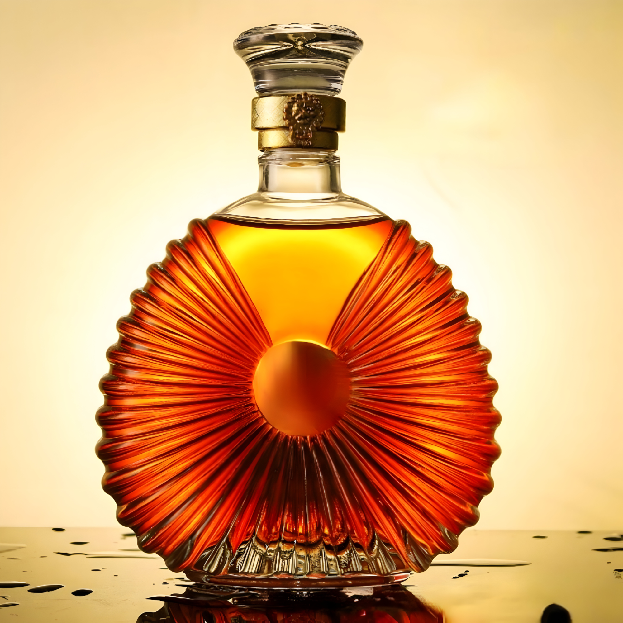 Couronne - Carafe en Verre Vintage