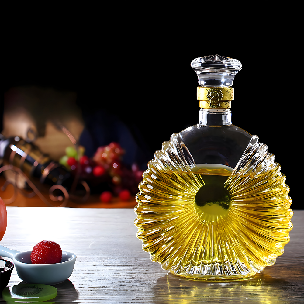 Couronne - Carafe en Verre Vintage