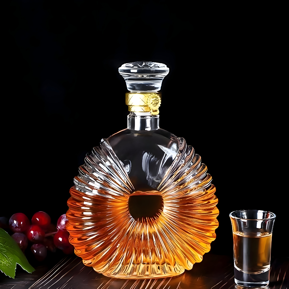 Couronne - Carafe en Verre Vintage