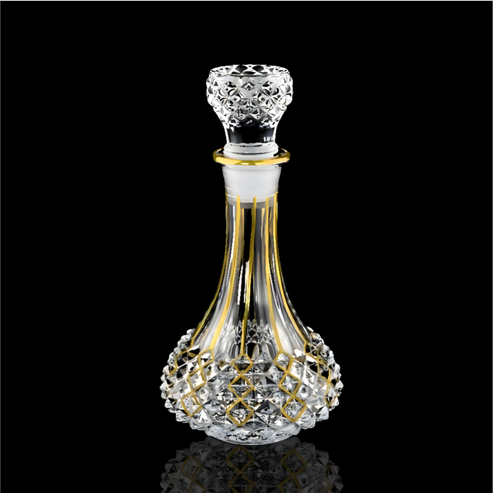 Élixir - Carafe à Whisky à Dorure Vintage 