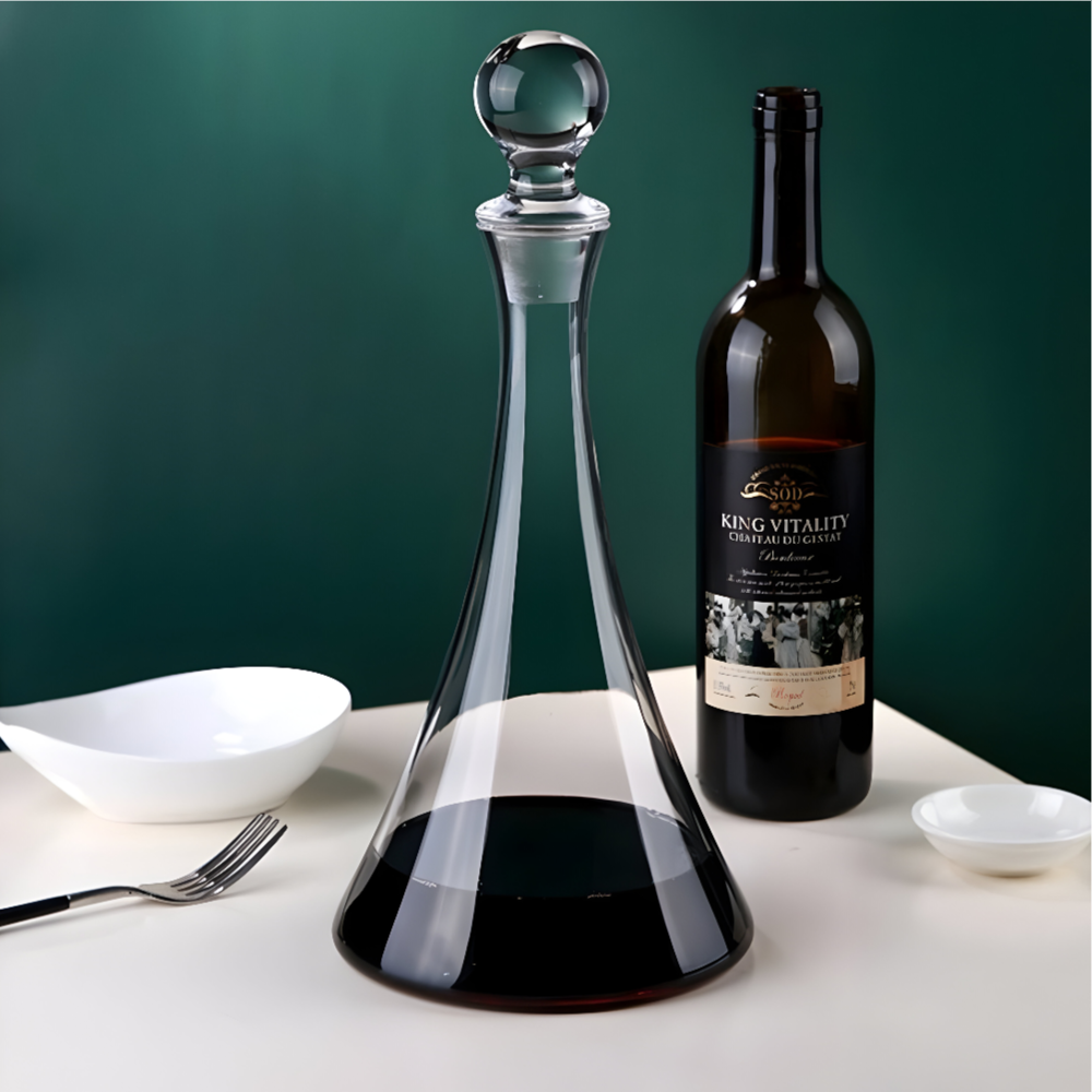 Gloria - Carafe à Vin avec Bouchon Verre