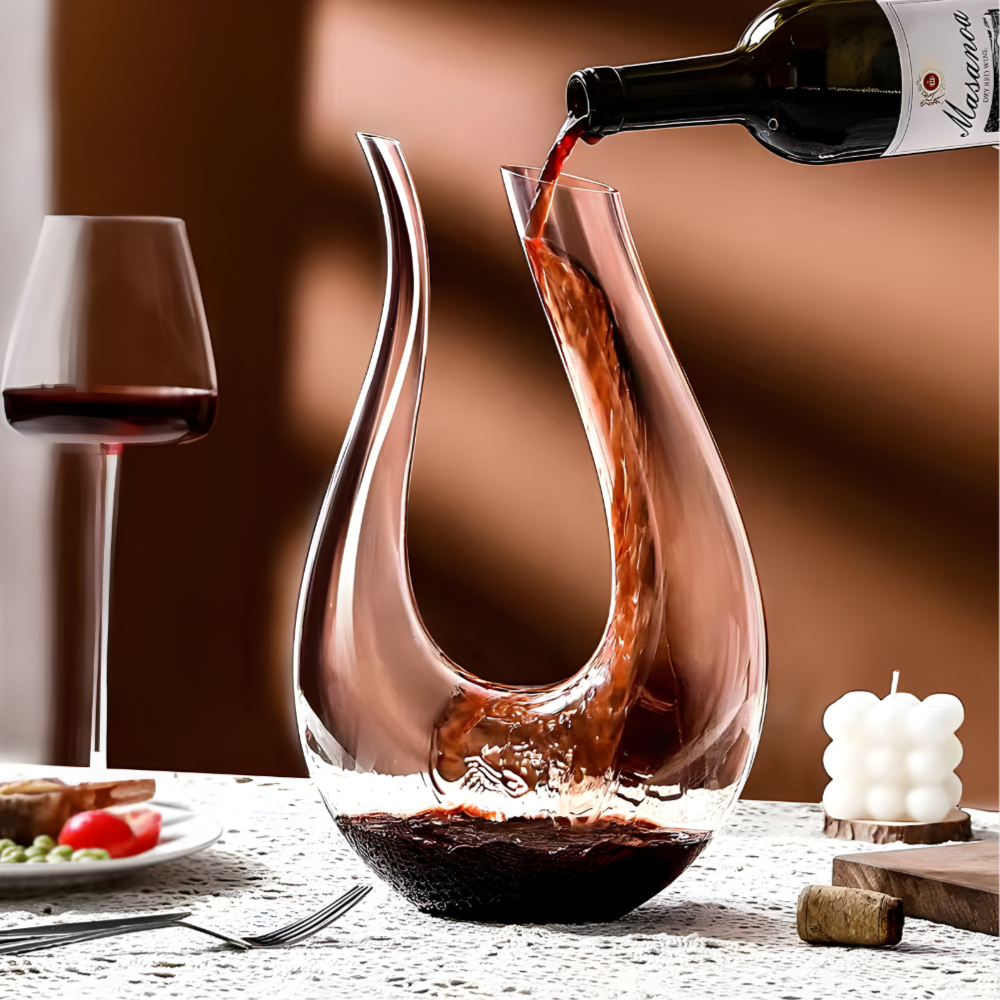 L'Élégance - Carafe à Décanter Double Bec