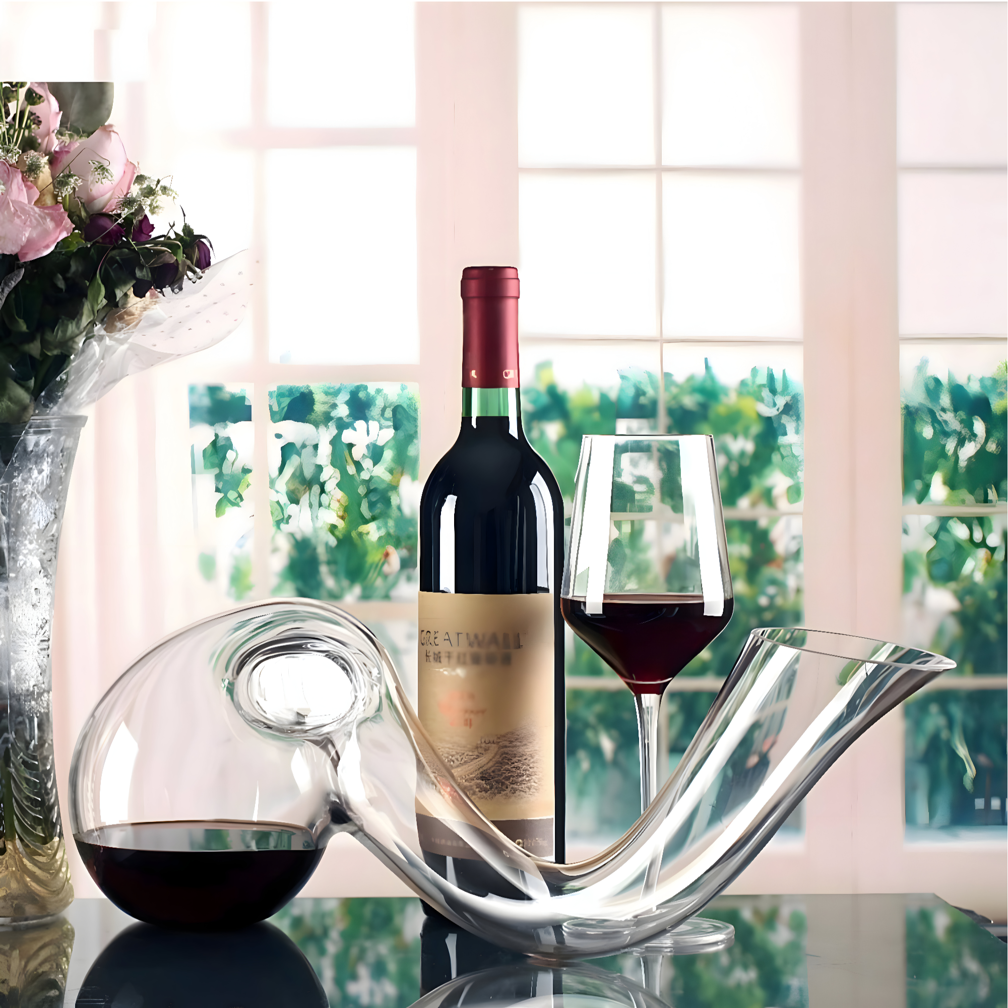Le Souffle - Carafe à Vin Plate