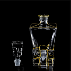 Orabella - Carafe Cristal à Bord Doré 