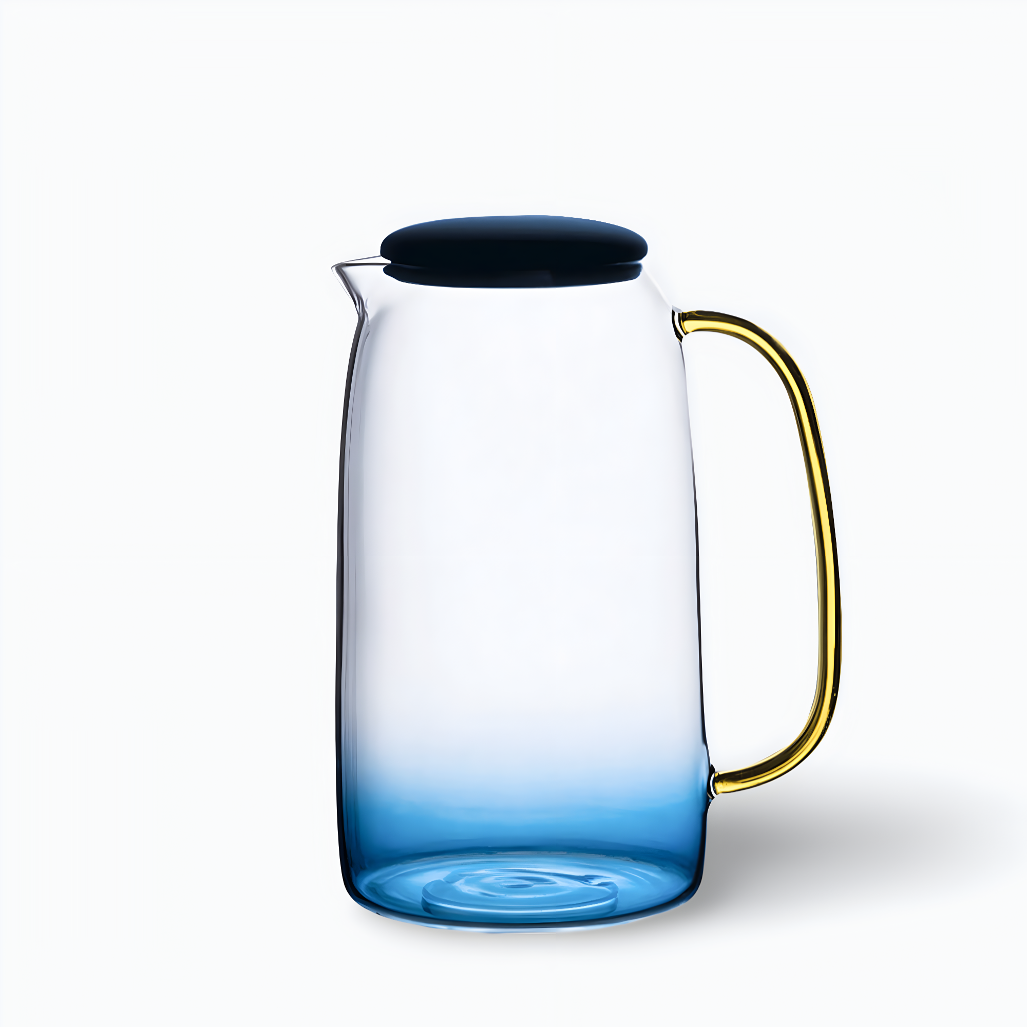 Saphir - Carafe Bleu Vintage en Verre