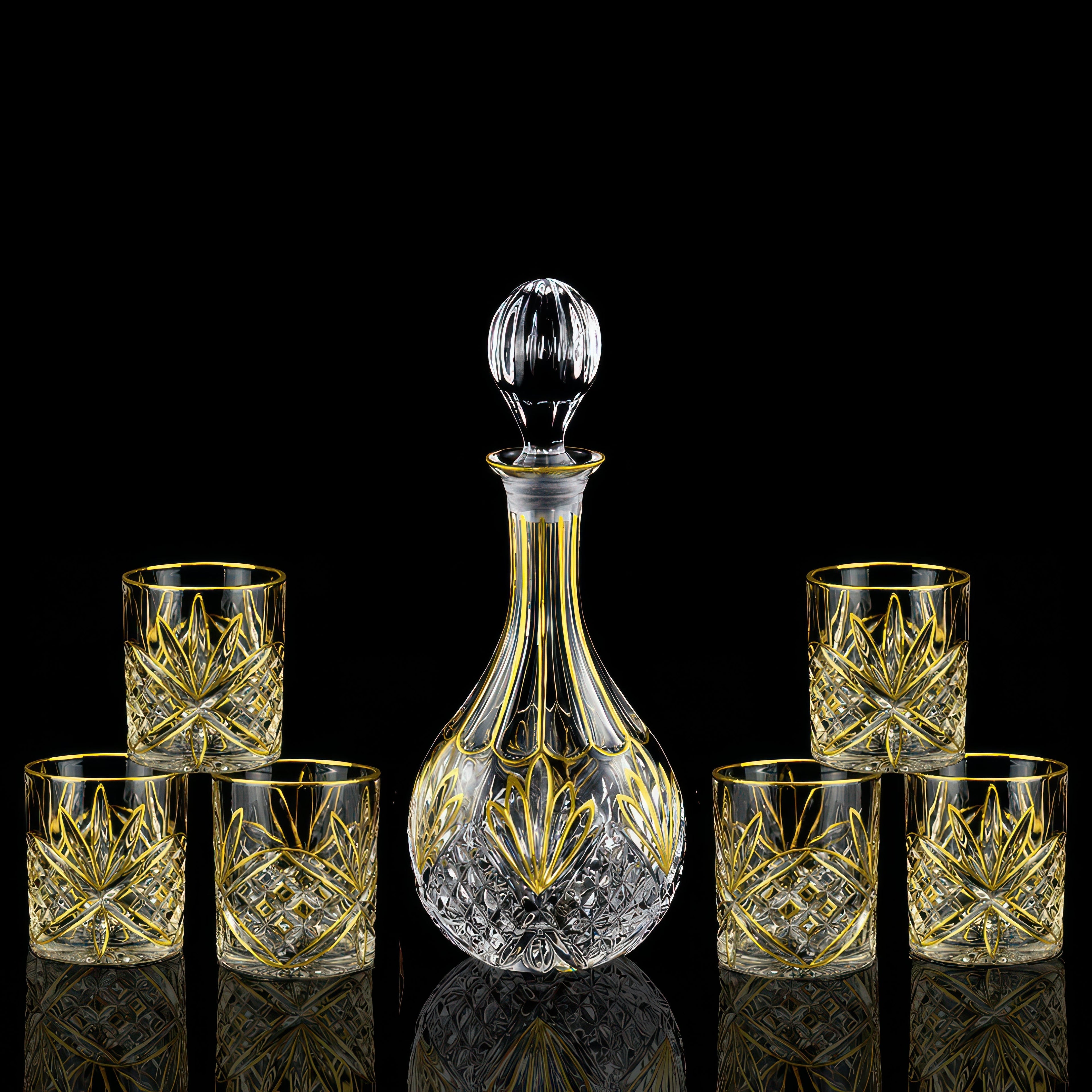Les Invalides - Service à Whisky Cristal Ancien