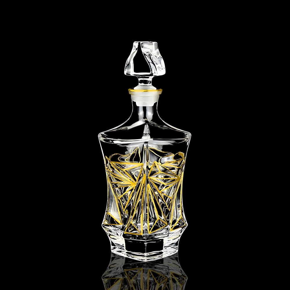 Soleil - Carafe à Whisky Cristal Dorée