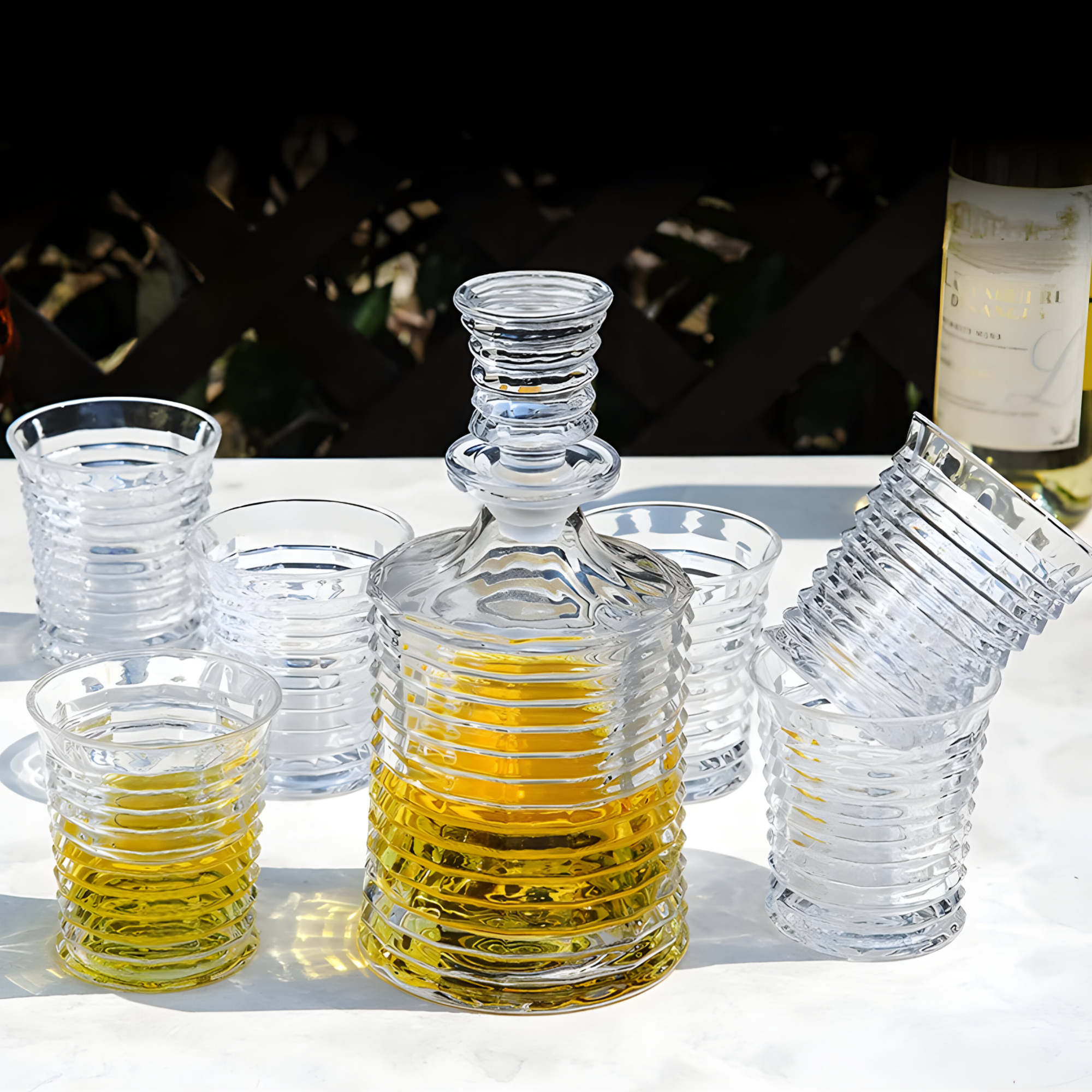 Spirelae - Carafe à Whisky Bouchon en Verre