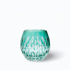 Verre à Eau Bleu Turquoise Edo Kiriko