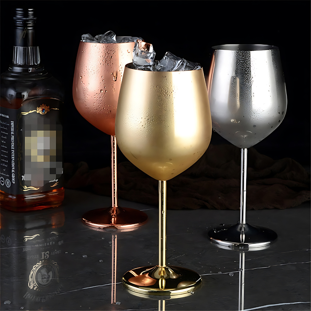 Verre à Vin Doré 