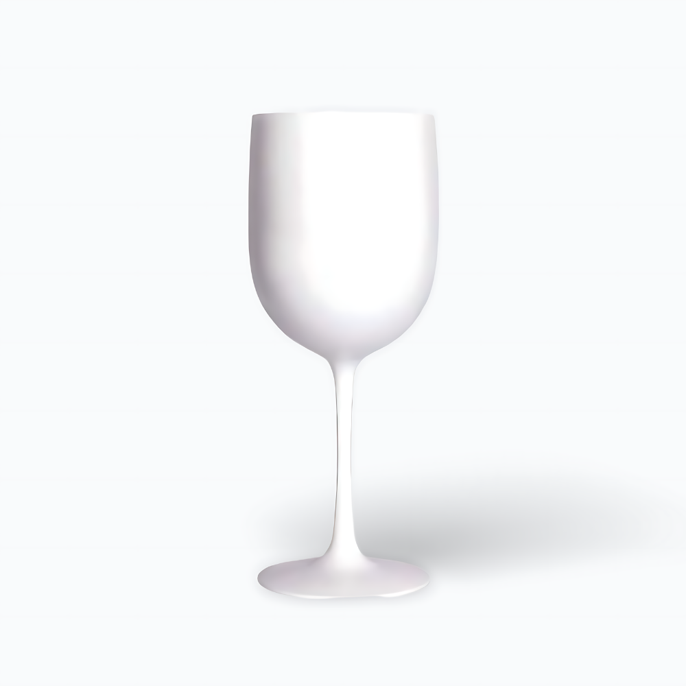 Verre à Vin Plastique Blanc