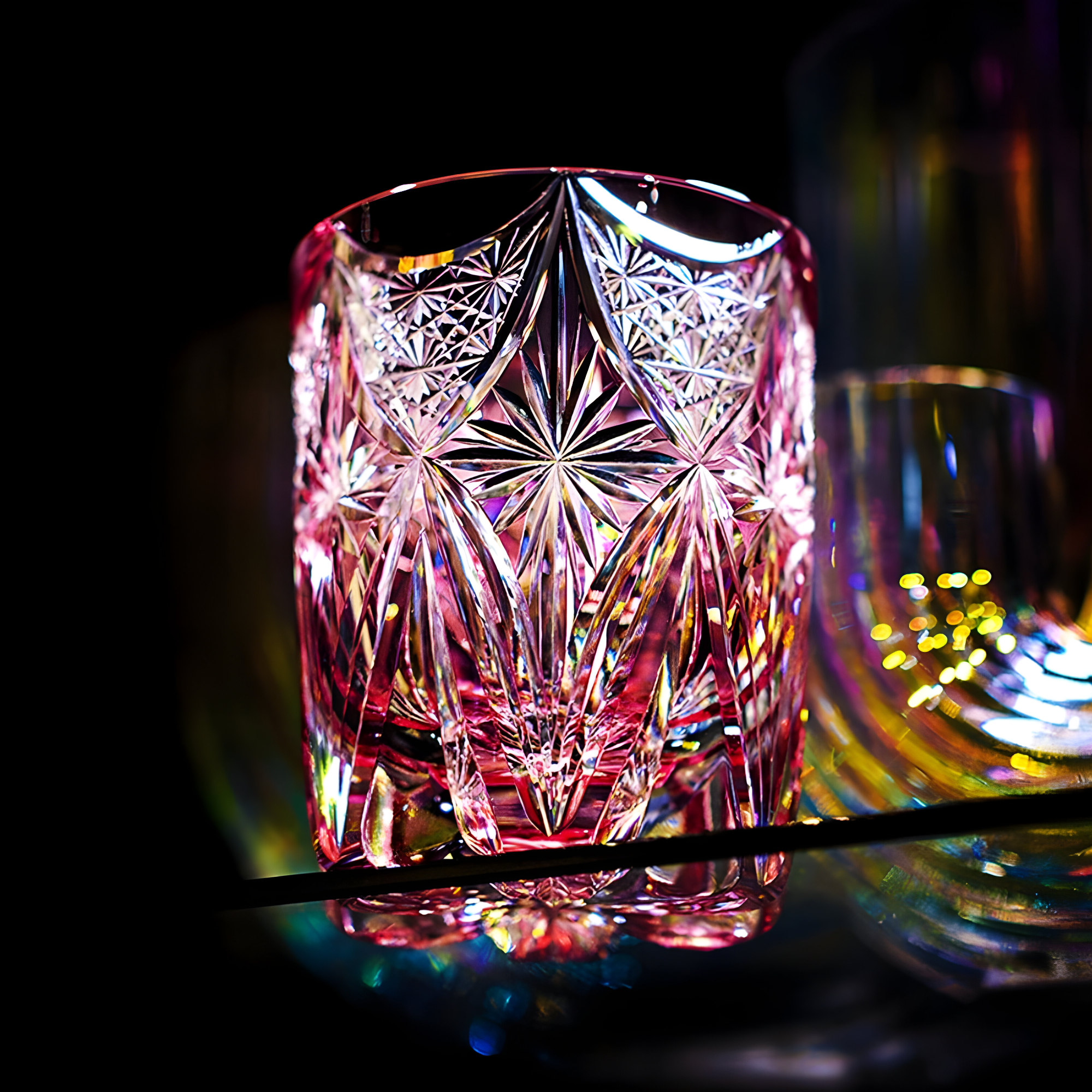 Verre à Whisky Motifs à Losanges