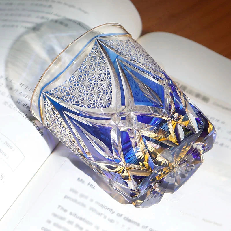 Verre Bleu Ancien