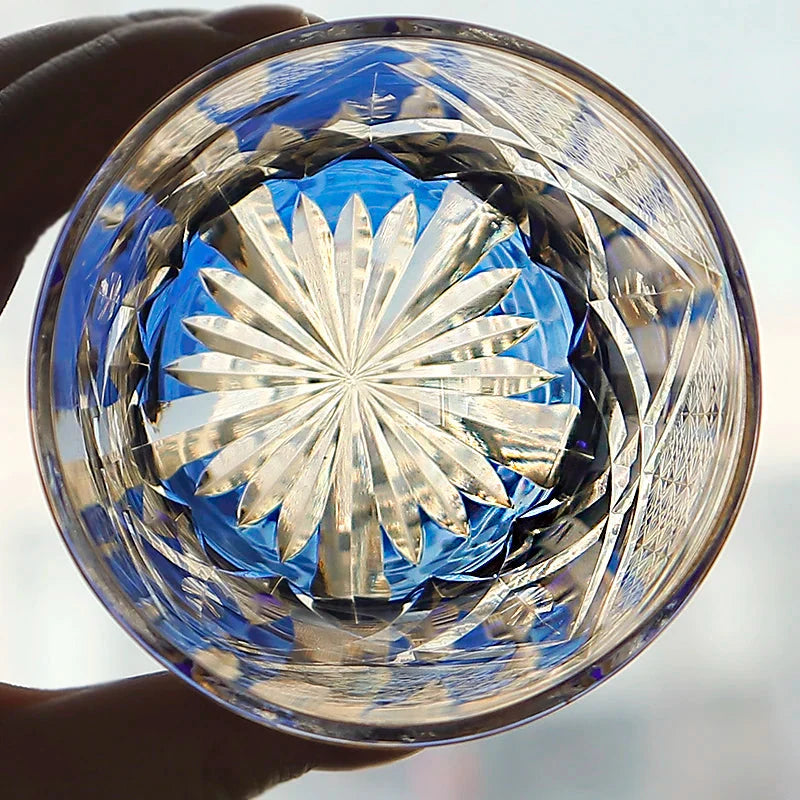 Verre Bleu Ancien
