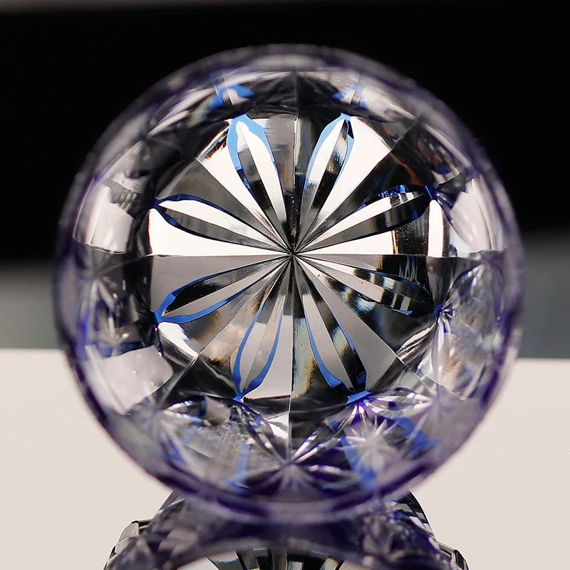 Verre Bleu Losange