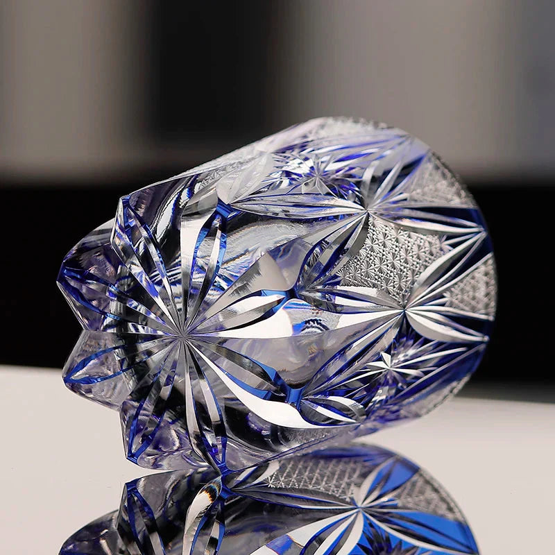 Verre Bleu Losange