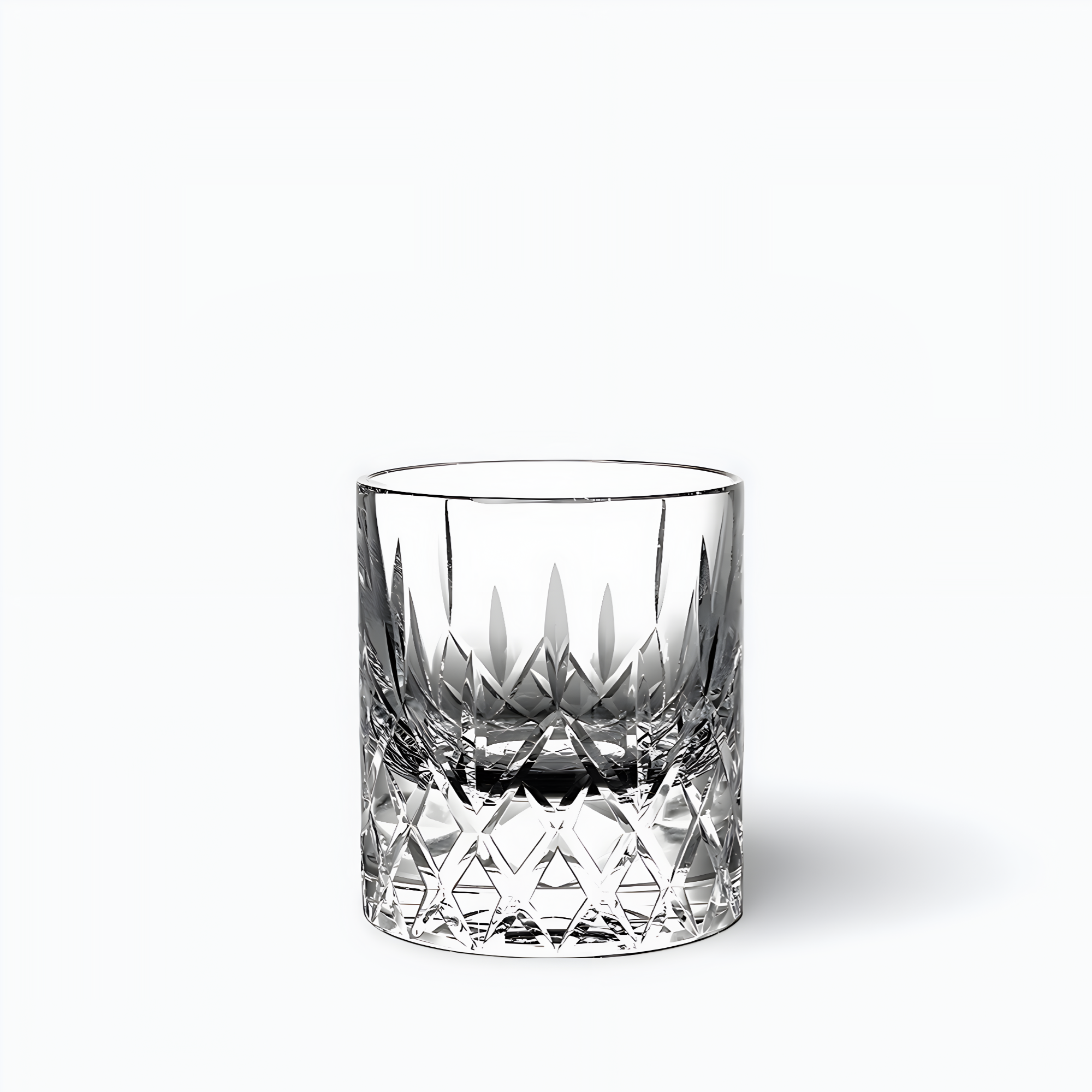 Verre Whisky Cristal Gravé Ancien